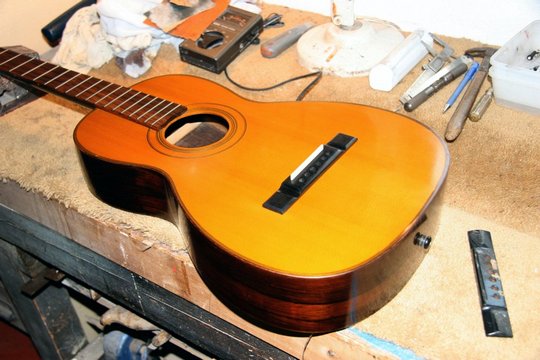 Vintage parlour guitar