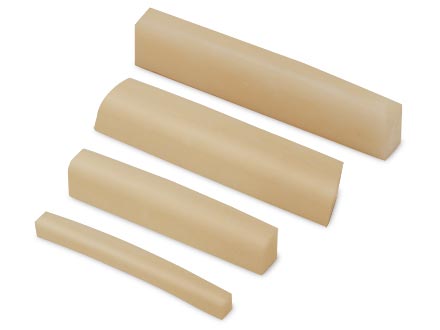 Unbleached bone nuts, shaped