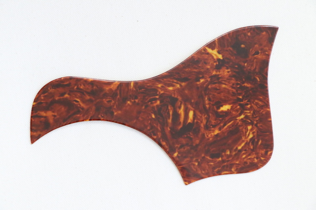 Taylor style version 1 5-1/2" pickguard, celluloid, red-brown tortoise