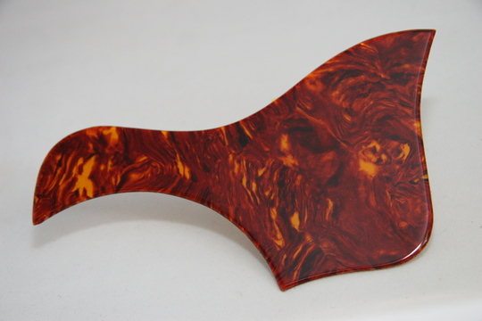 Taylor style version 3 5" pickguard, celluloid, red tortoise
