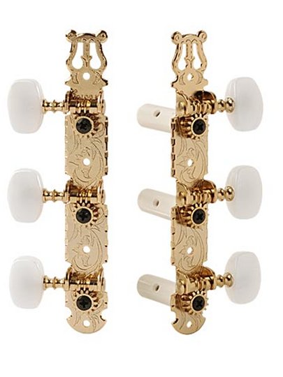 Gotoh antique gold classical tuners