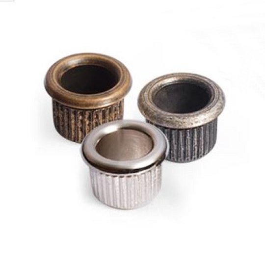 1920s style bushings, knurled, nickel