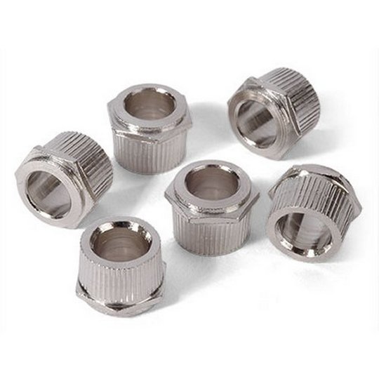 Vintage hex bushings, nickel